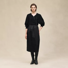 HERMES WRAP CASHMERE CARDIGAN NOIR