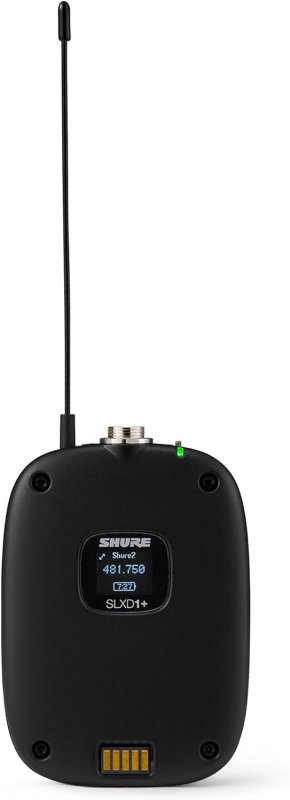 SHURE SLXD1 DIGITAL WIRELESS BODYPACK TRANSMITTER FOR CLEAR AUDIO PERFORMANCE