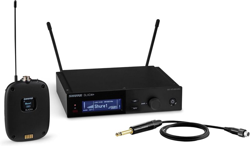 SHURE SLXD14 DIGITAL WIRELESS GUITAR AND BASS SYSTEM WITH G57 BAND MICROPHONE
