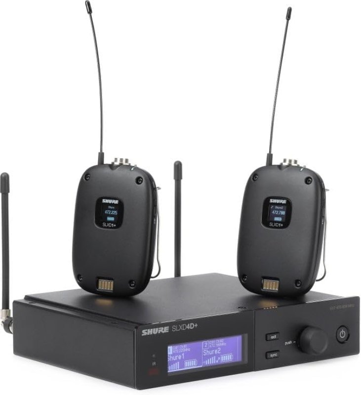 SHURE SLXD14D DUAL DIGITAL WIRELESS MICROPHONE SYSTEM G57 BAND - RELIABLE AUDIO SOLUTION