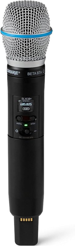 SHURE SLXD2 WIRELESS HANDHELD MICROPHONE TRANSMITTER WITH SM58 CAPSULE FOR CLEAR SOUND