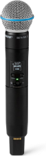 SHURE SLXD2 WIRELESS HANDHELD MICROPHONE TRANSMITTER WITH BETA58A CAPSULE FOR CLEAR SOUND