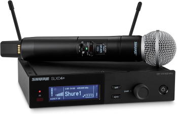 SHURE SLXD24 WIRELESS MICROPHONE SYSTEM WITH SM58 CAPSULE G57 BAND PROFESSIONAL AUDIO