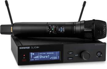 SHURE SLXD24 58 WIRELESS HANDHELD MIC SYSTEM WITH SLXD4 RECEIVER, BLUETOOTH MONITORING