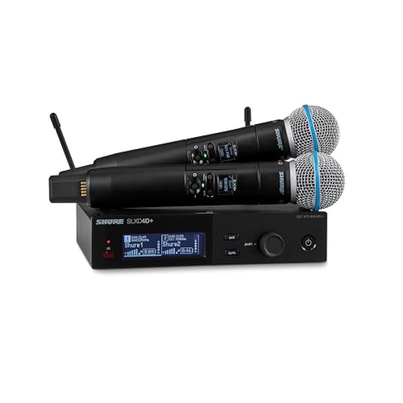 SHURE SLXD24D DUAL WIRELESS MICROPHONE SYSTEM WITH BETA58A CAPSULE G57 BAND