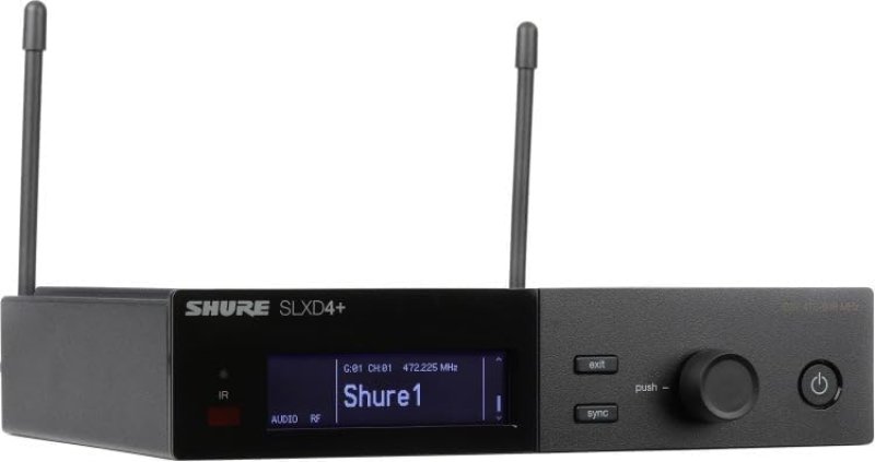 SHURE SLXD4 DIGITAL WIRELESS RECEIVER SINGLE CHANNEL PROFESSIONAL AUDIO RECEIVER