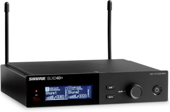 SHURE SLXD4D DUAL-CHANNEL DIGITAL WIRELESS RECEIVER FOR CLEAR AUDIO PERFORMANCE