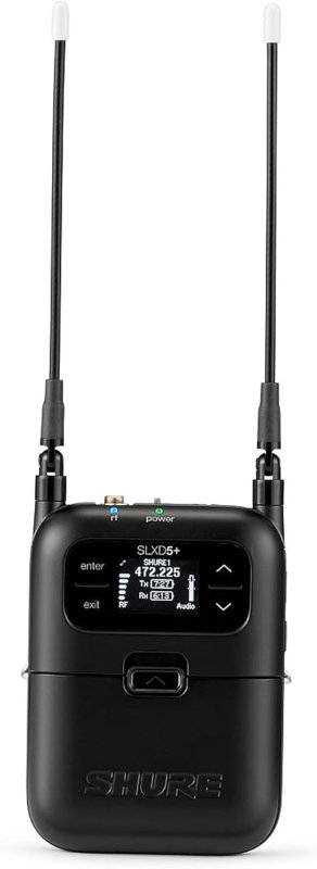 SHURE SLXD5 PORTABLE WIRELESS RECEIVER SINGLE-CHANNEL FOR PROFESSIONAL AUDIO SYSTEMS