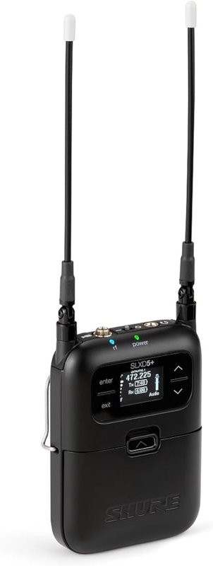 SHURE SLXD5 PORTABLE WIRELESS RECEIVER SINGLE-CHANNEL FOR PROFESSIONAL AUDIO SYSTEMS