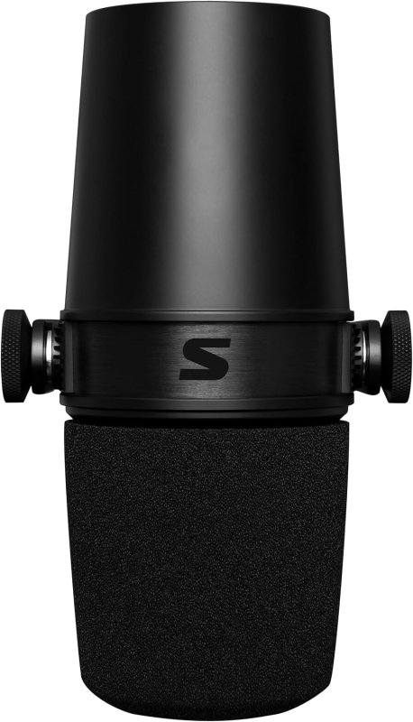 SHURE MV7X BLACK XLR DYNAMIC MICROPHONE FOR PODCASTING AND RECORDING