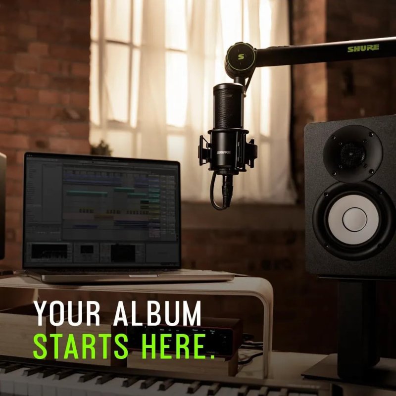 SHURE SM4 XLR STUDIO CONDENSER MICROPHONE KIT FOR PROFESSIONAL RECORDING AND STREAMING
