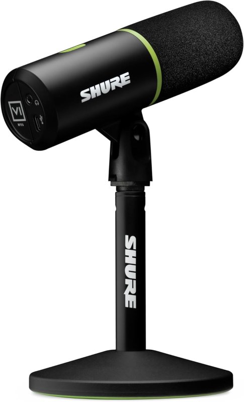 SHURE MV6 USB MICROPHONE GEN 1 FOR GAMING, STREAMING, AND RECORDING HIGH-QUALITY AUDIO
