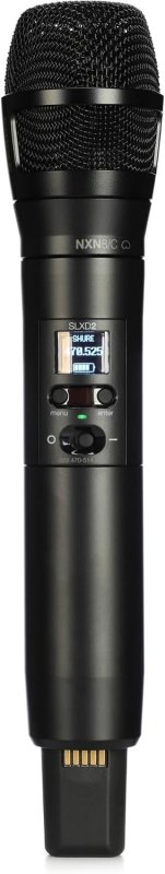 SHURE SLXD2 N8CB HANDHELD WIRELESS TRANSMITTER WITH NEXADYNE 8 BLACK CARDIOID MIC CAPSULE
