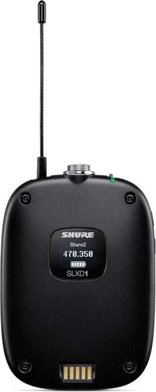SHURE SLXD14 UL4B WIRELESS MIC SYSTEM WITH BODYPACK, LAVALIER MIC RACK MOUNT KIT J52