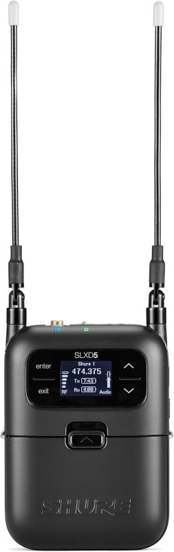 SHURE SLXD15 DL4B WIRELESS LAVALIER MIC SYSTEM WITH SLXD1 BODYPACK SLXD5 RECEIVER G58