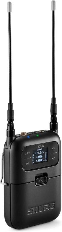 SHURE SLXD15 DL4B WIRELESS LAVALIER MIC SYSTEM WITH SLXD1 BODYPACK SLXD5 RECEIVER G58