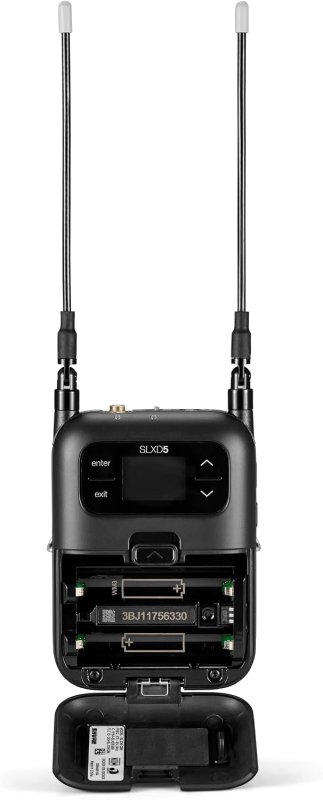 SHURE SLXD15 DL4B WIRELESS LAVALIER MIC SYSTEM WITH SLXD1 BODYPACK SLXD5 RECEIVER G58