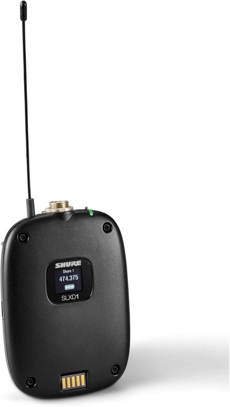 SHURE SLXD15 DL4B WIRELESS LAVALIER MIC SYSTEM WITH SLXD1 BODYPACK SLXD5 RECEIVER G58