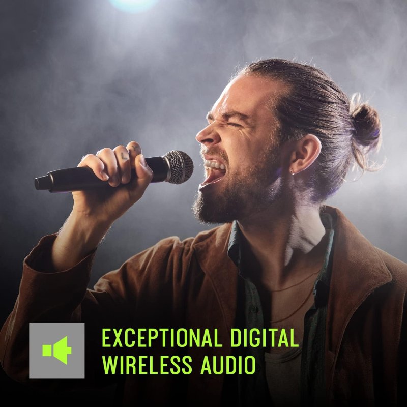 SHURE GLXD14R MX53 WIRELESS MICROPHONE SYSTEM WITH MX153 HEADSET, 12-HOUR BATTERY, 100FT RANGE