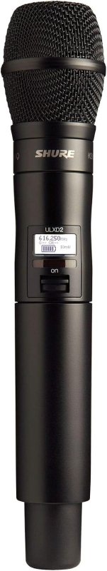 SHURE ULXD2 KSM9 HANDHELD TRANSMITTER WITH KSM8 BRUSHED NICKEL MIC CAPSULE FOR ULX-D SYSTEMS