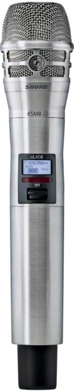 SHURE ULXD2 K8N HANDHELD WIRELESS TRANSMITTER WITH KSM8 VOCAL MIC CAPSULE FOR ULX-D SYSTEMS