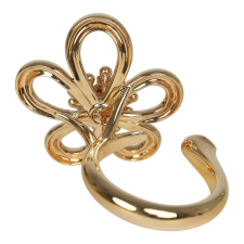 VAN CLEEF & ARPELS "FLOWER LACE" BETWEEN THE FINGER RING 18K YELLOW GOLD, DIAMONDS
