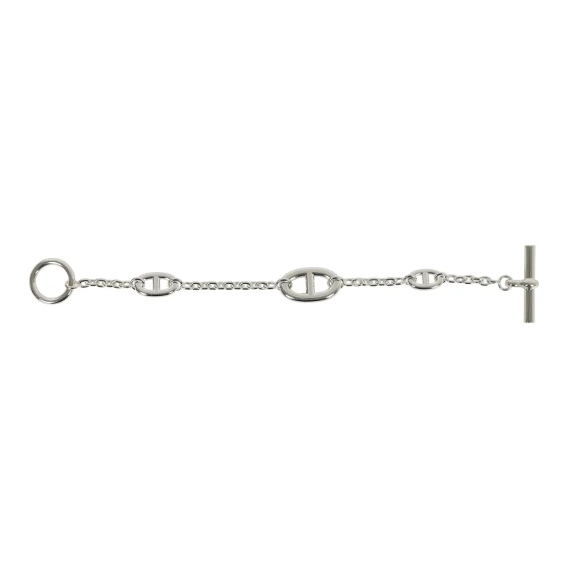 HERMèS FARANDOLE BRACELET LG STERLING SILVER