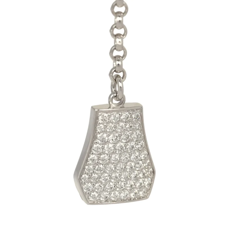 HERMèS KELLY CLOCHETTE EARRINGS DIAMONDS, WHITE GOLD