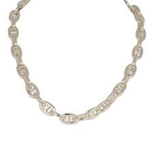 HERMèS CHAINE D'ANCRE NECKLACE MM STERLING SILVER