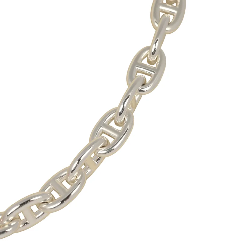 HERMèS CHAINE D'ANCRE NECKLACE MM STERLING SILVER