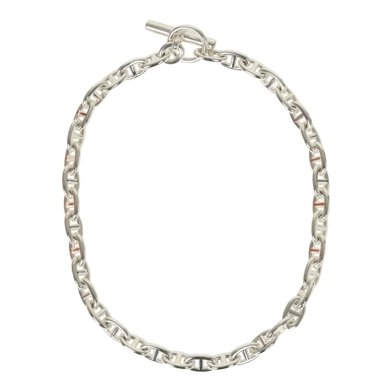 HERMèS CHAINE D'ANCRE NECKLACE MM STERLING SILVER