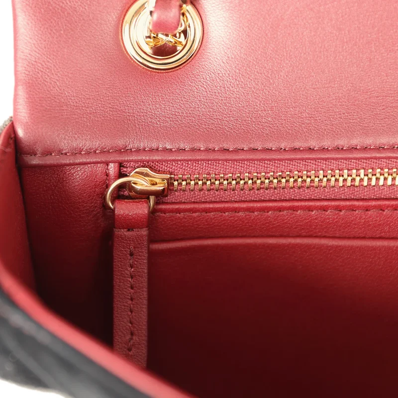 CHANEL EAST WEST PATCHWORK FLAP BAG BURGUNDY, GREY, RED, MULTICOLOR SUEDE GOLD HARDWARE