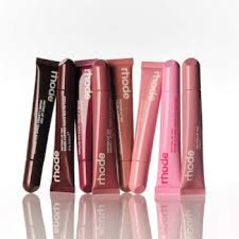 RHODE  PEPTIDE LIP TINT NOURISHING GLAZE COLOR: PRETZEL - SHIMMERY WARM MAUVE + CARAMEL-GLAZED PRETZEL SCENT