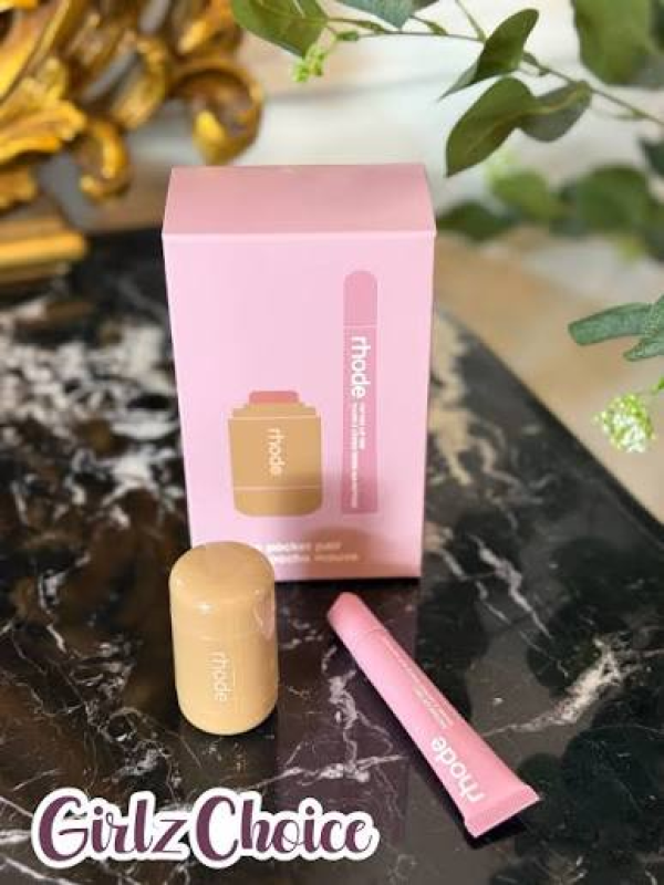 RHODE  POCKET PAIR LIMITED EDITION LIP + CHEEK SET COLOR: SPRINKLE + RIBBON - A PINK PAIR
